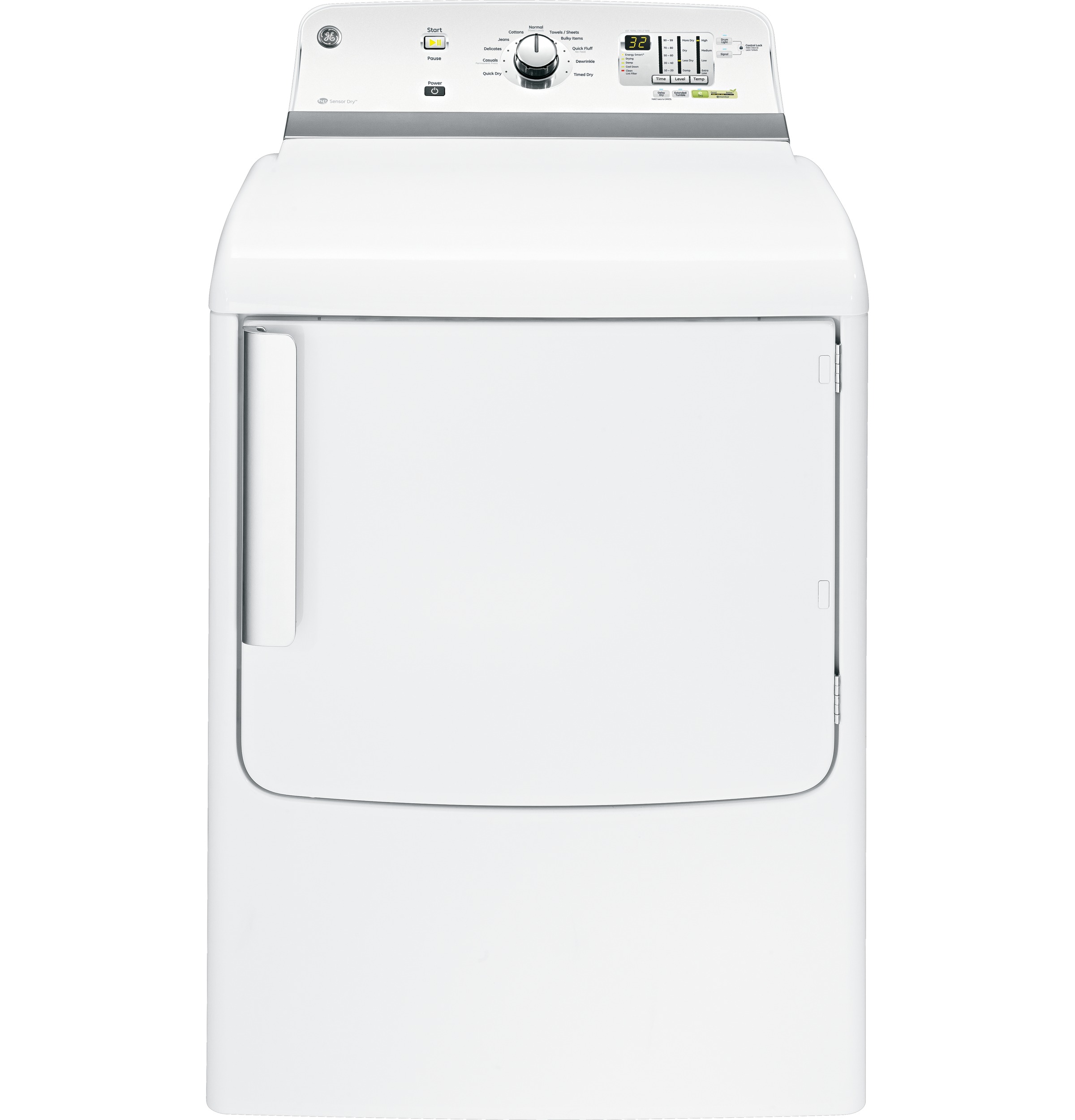 GE® 7.8 cu. ft. capacity gas dryer