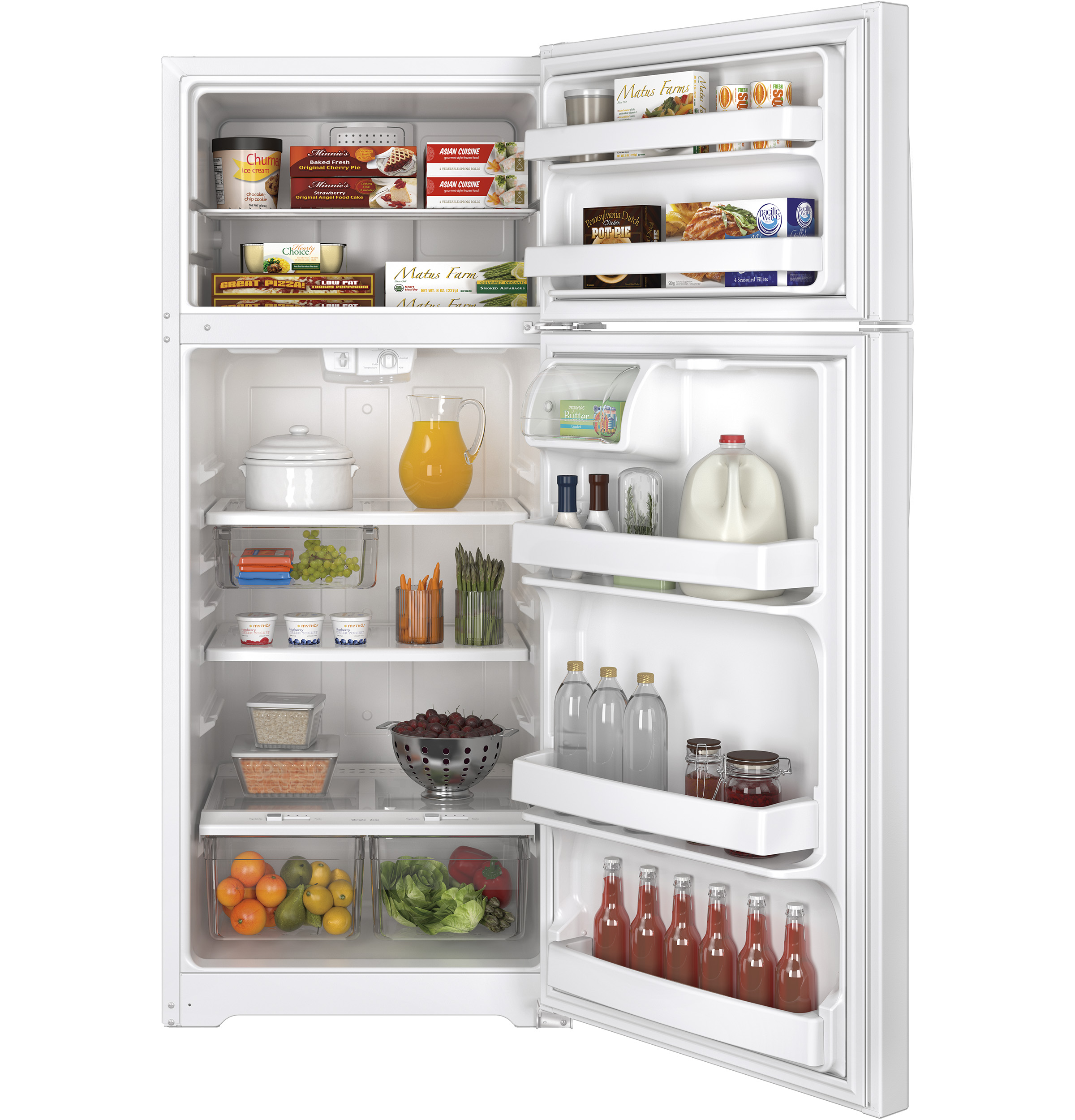 GE® ENERGY STAR® 17.5 Cu. Ft. Top-Freezer Refrigerator