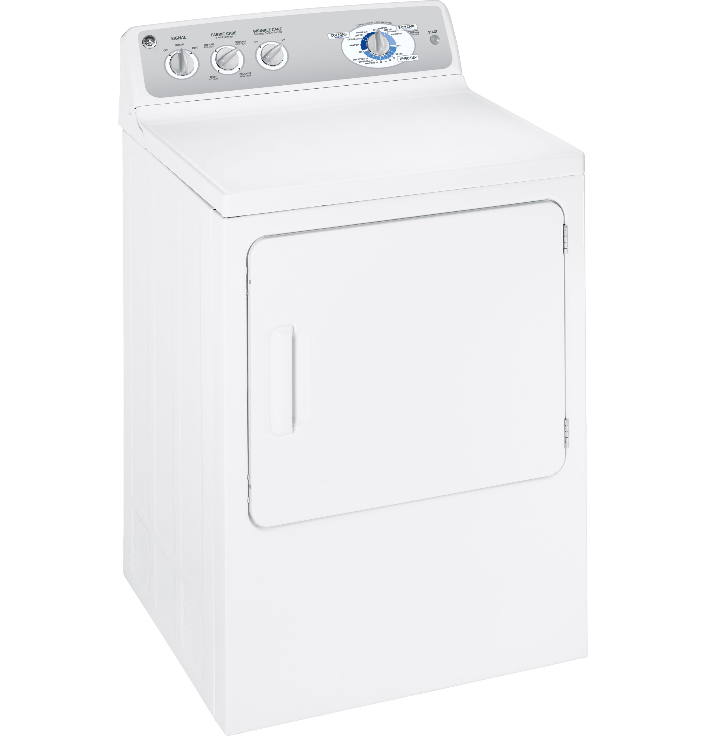 GE® Long Vent 7.0 Cu. Ft. Super Capacity Gas Dryer