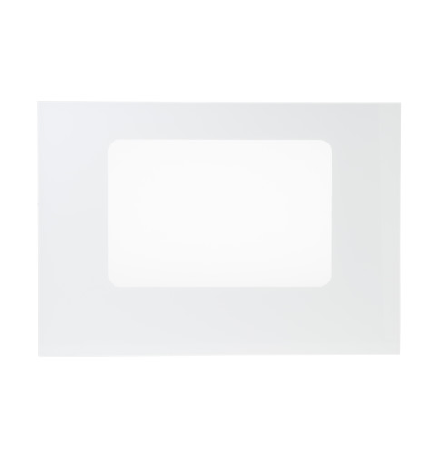 Oven outer door glass - white color