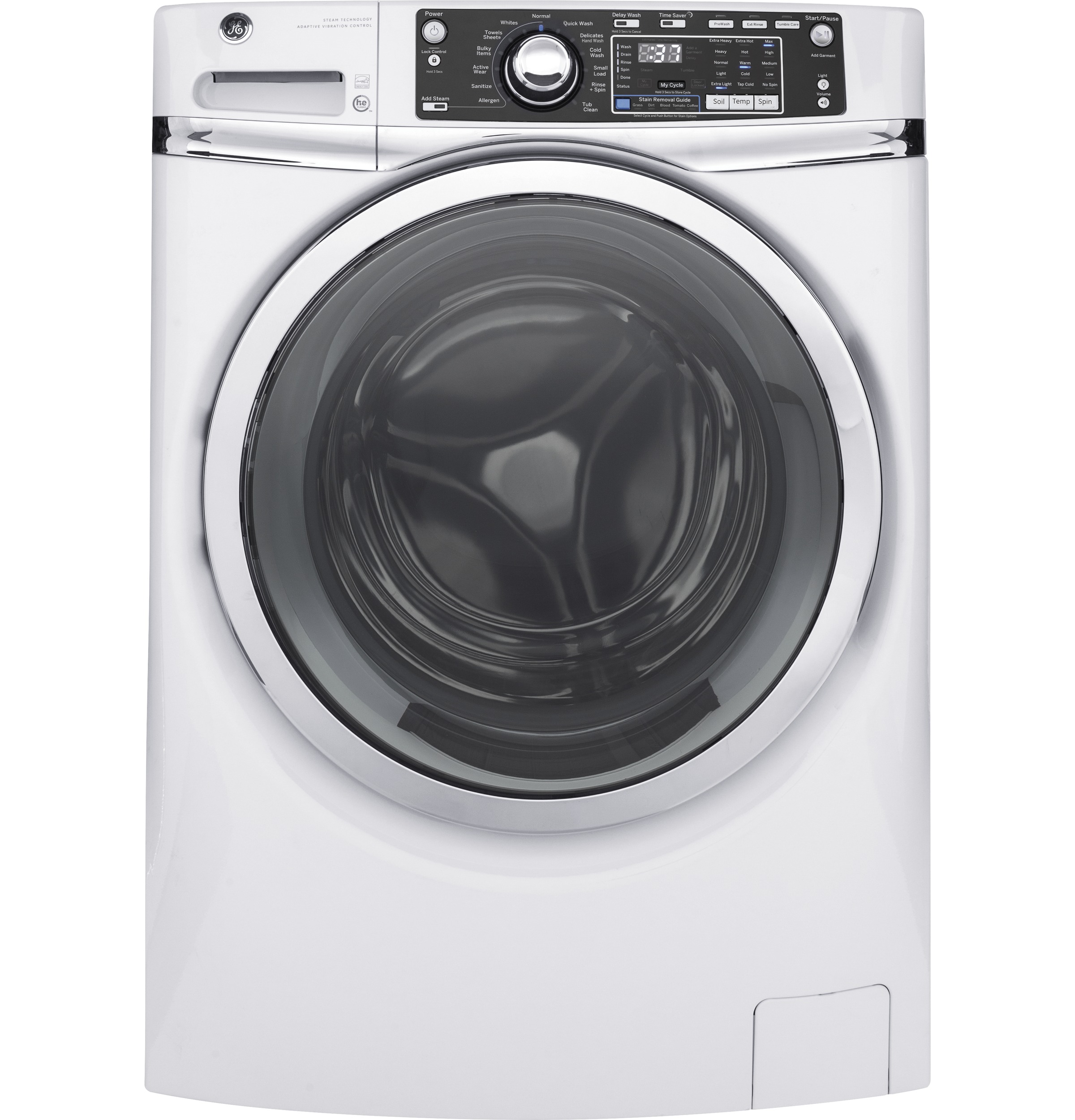 GE® 4.9 DOE cu. ft. Capacity Front Load ENERGY STAR® Washer with Steam