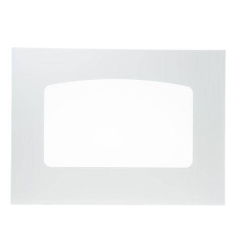 Range Oven Door Glass - White