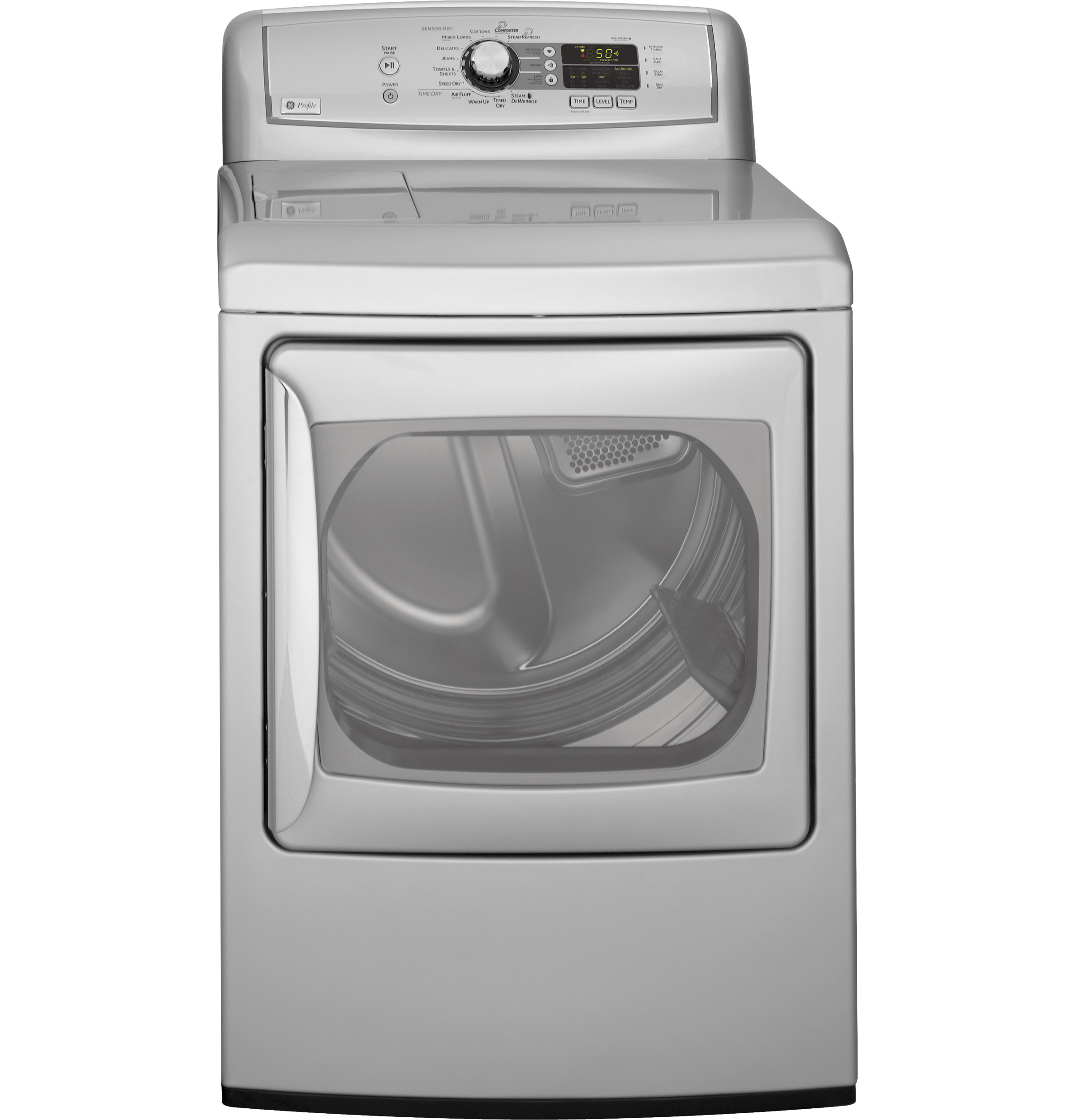 GE Profile Harmony™ 7.3 Cu. Ft. Stainless Steel Capacity Electric Steam Dryer