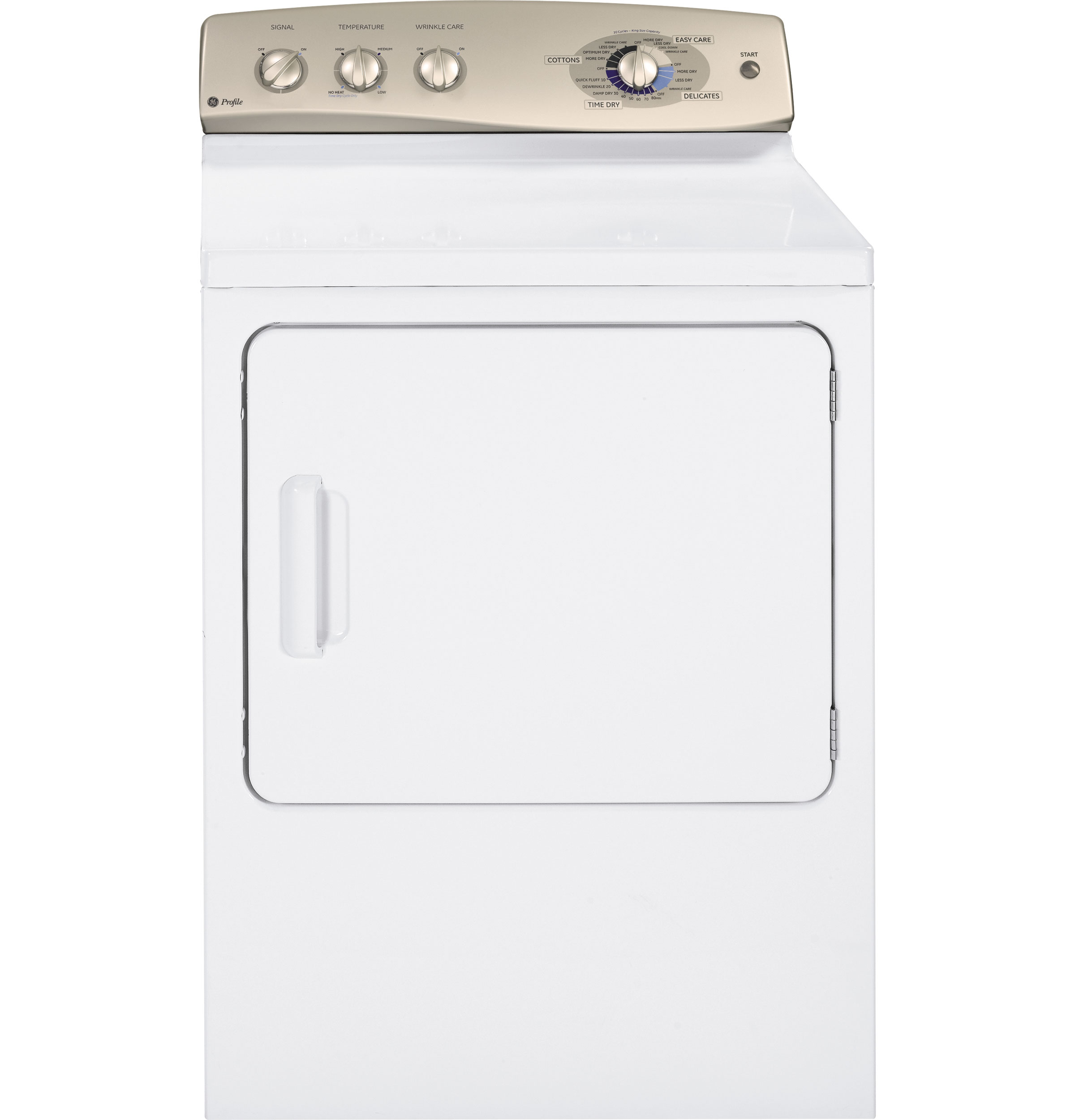 GE Profile™ 7.0 Cu. Ft. Super Capacity Gas Dryer with Stainless Steel Drum