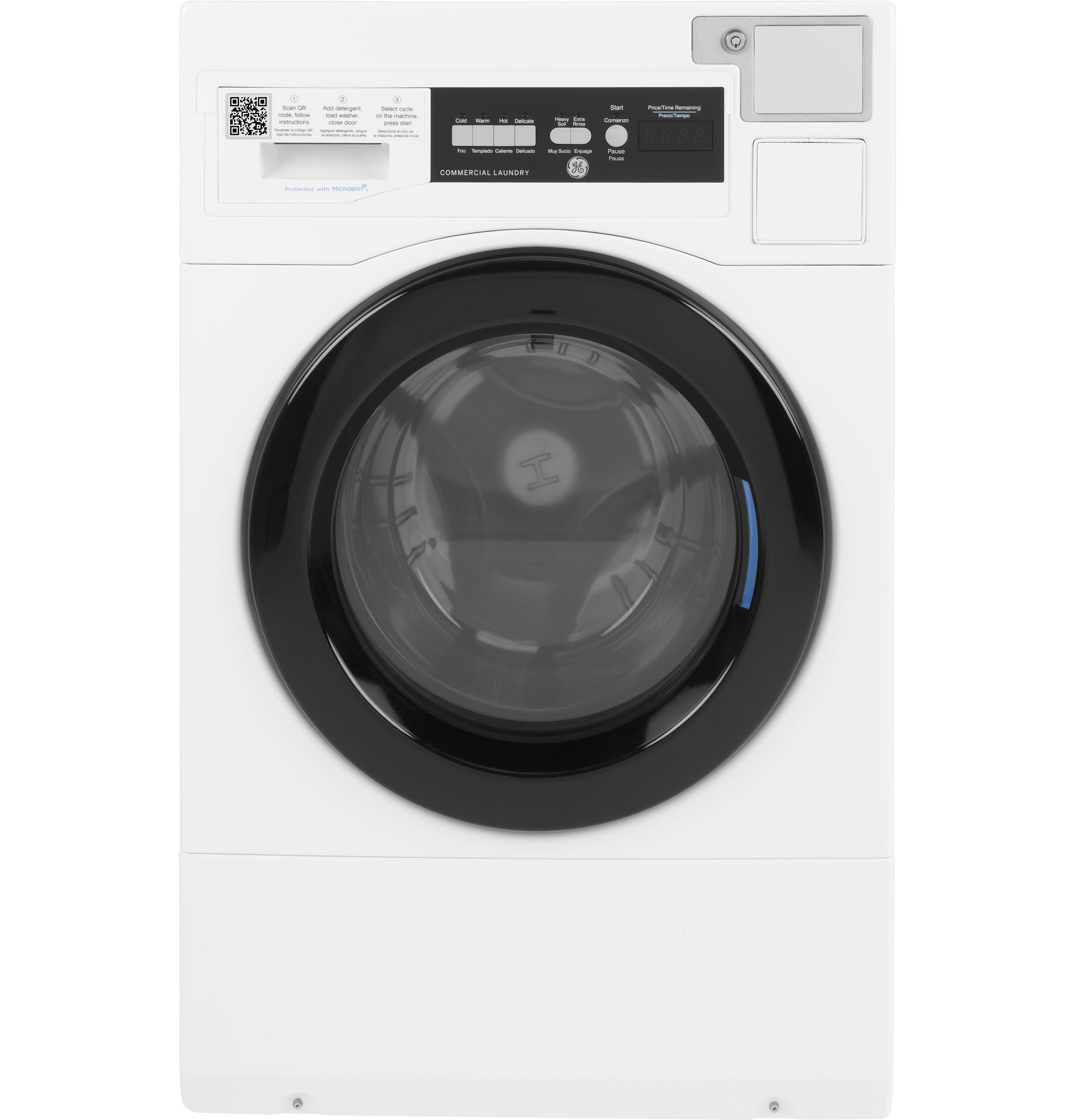 GE® Commercial 22lb. Capacity Washer with Built-In App-Based Payment System SITE WIFI REQUIRED, Standalone  Unit