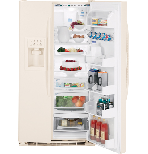 GE Profile™ ENERGY STAR® 25.6 Cu. Ft. Side-by-Side Refrigerator with Dispenser