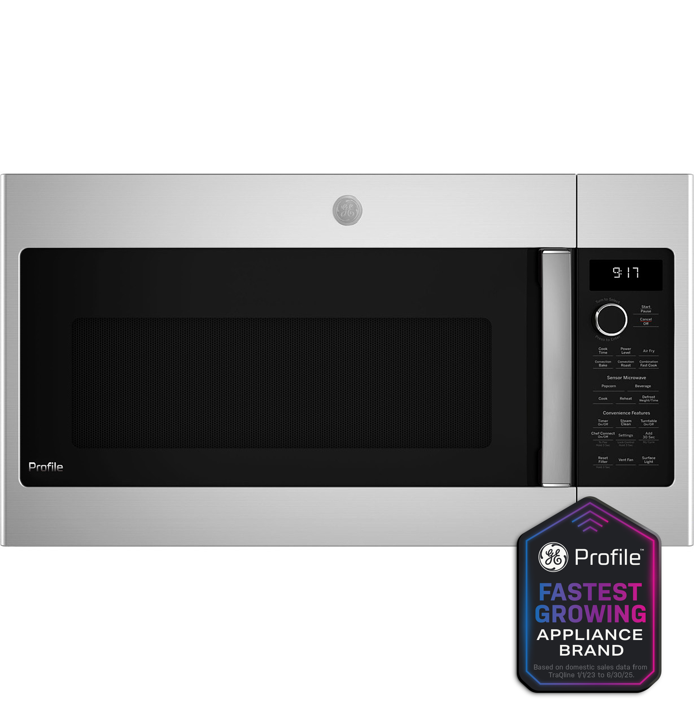 GE Profile™ 1.7 Cu. Ft. Convection Over-the-Range Microwave Oven