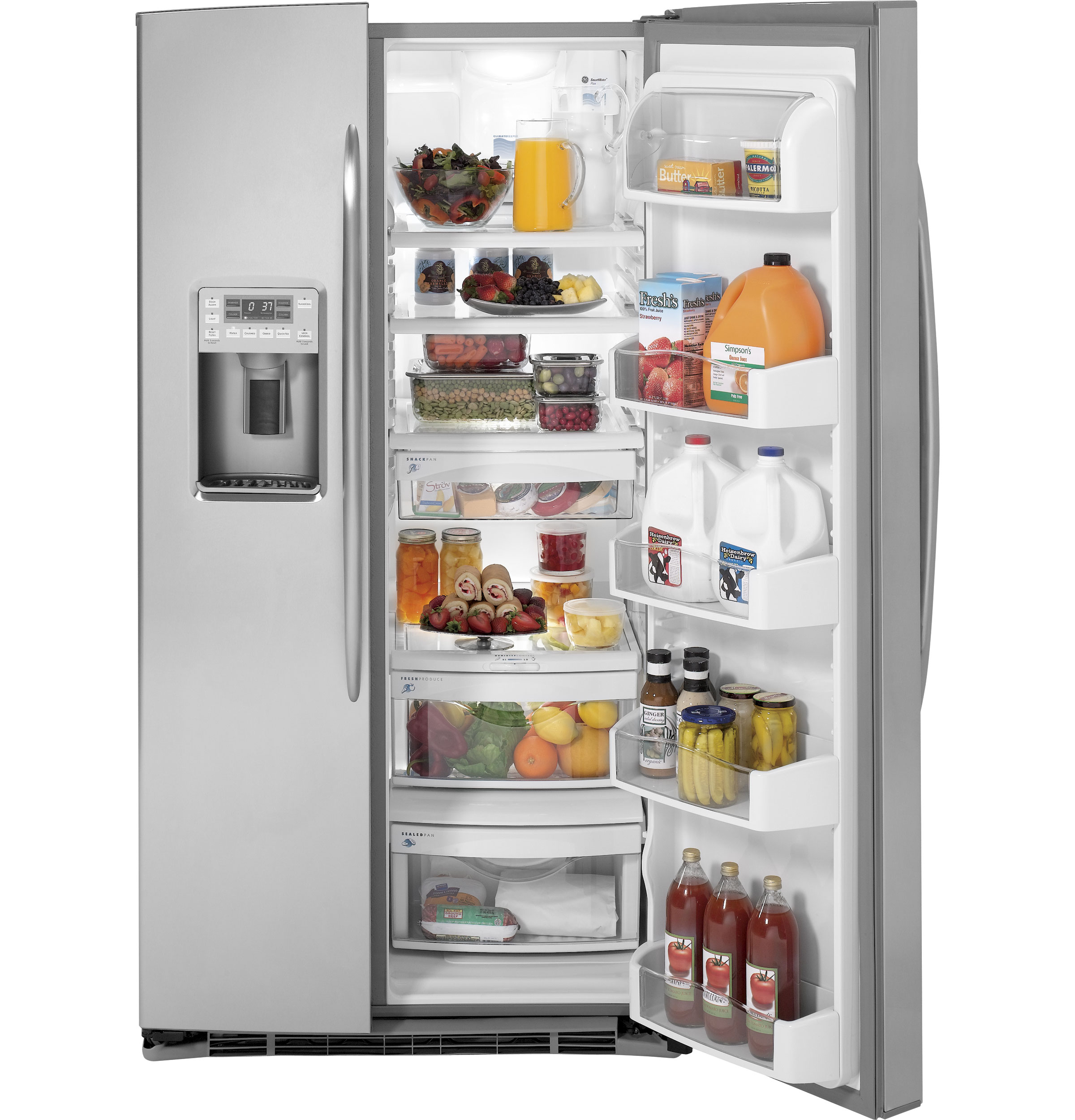 GE Profile™ ENERGY STAR® 25.9 Cu. Ft. Side-by-Side Refrigerator with Dispenser