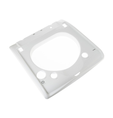 Laundry cover and graphics assembly