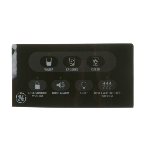 Refrigerator Dispenser Interface Assembly - Black