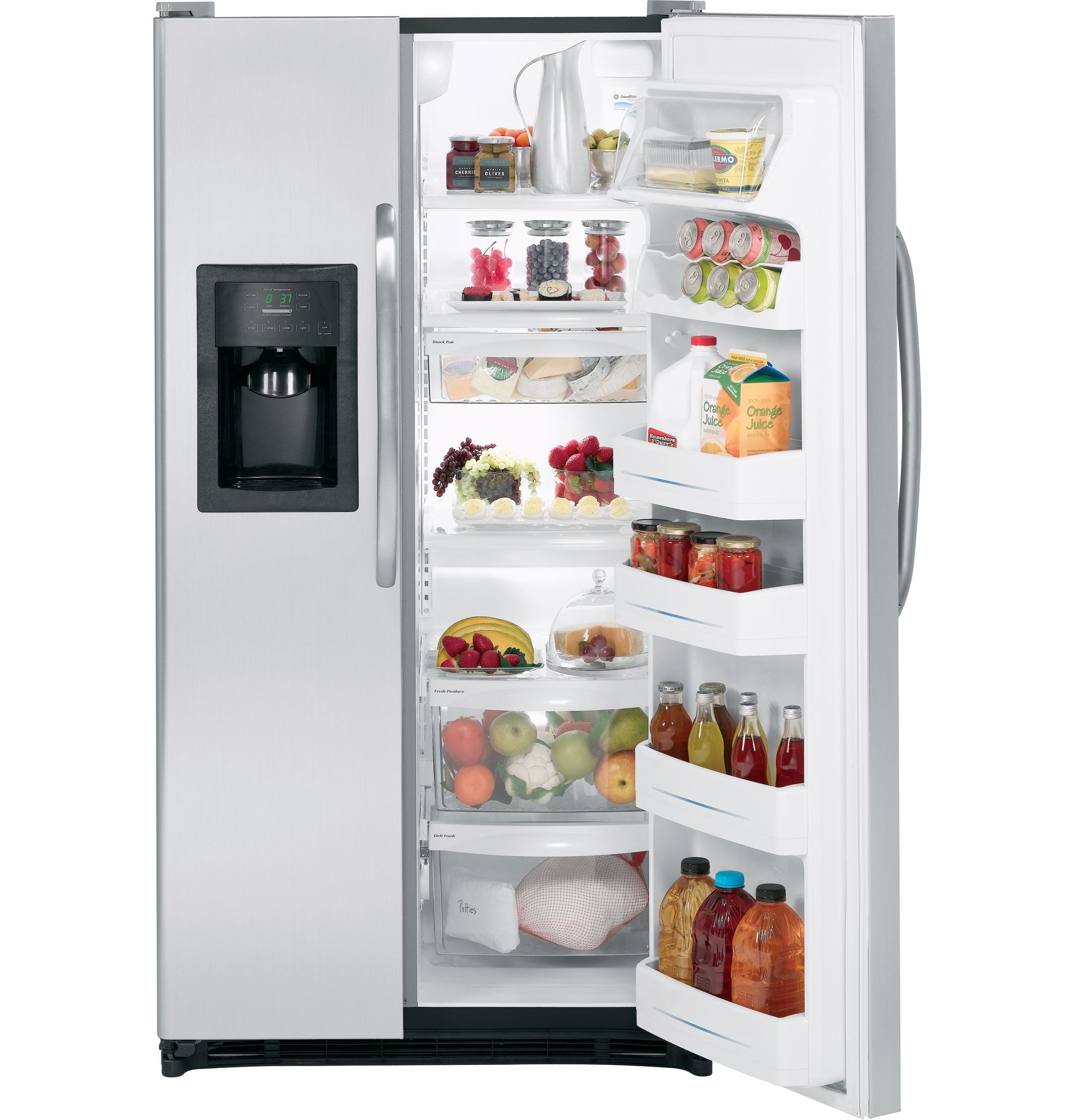 GE® ENERGY STAR® 25.3 Cu. Ft. Side-By-Side Refrigerator with Dispenser