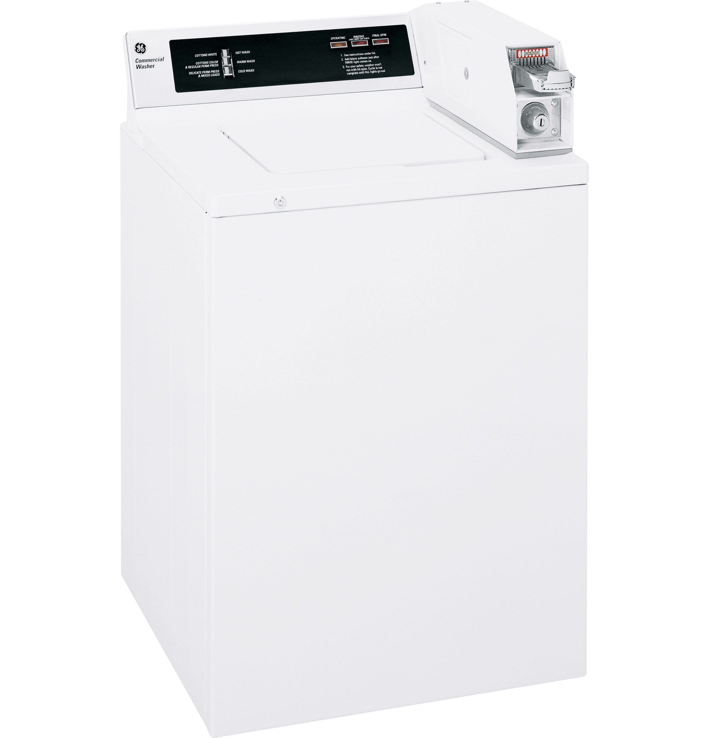 GE® 3.2 Cu. Ft. Capacity Coin-Operated Washer