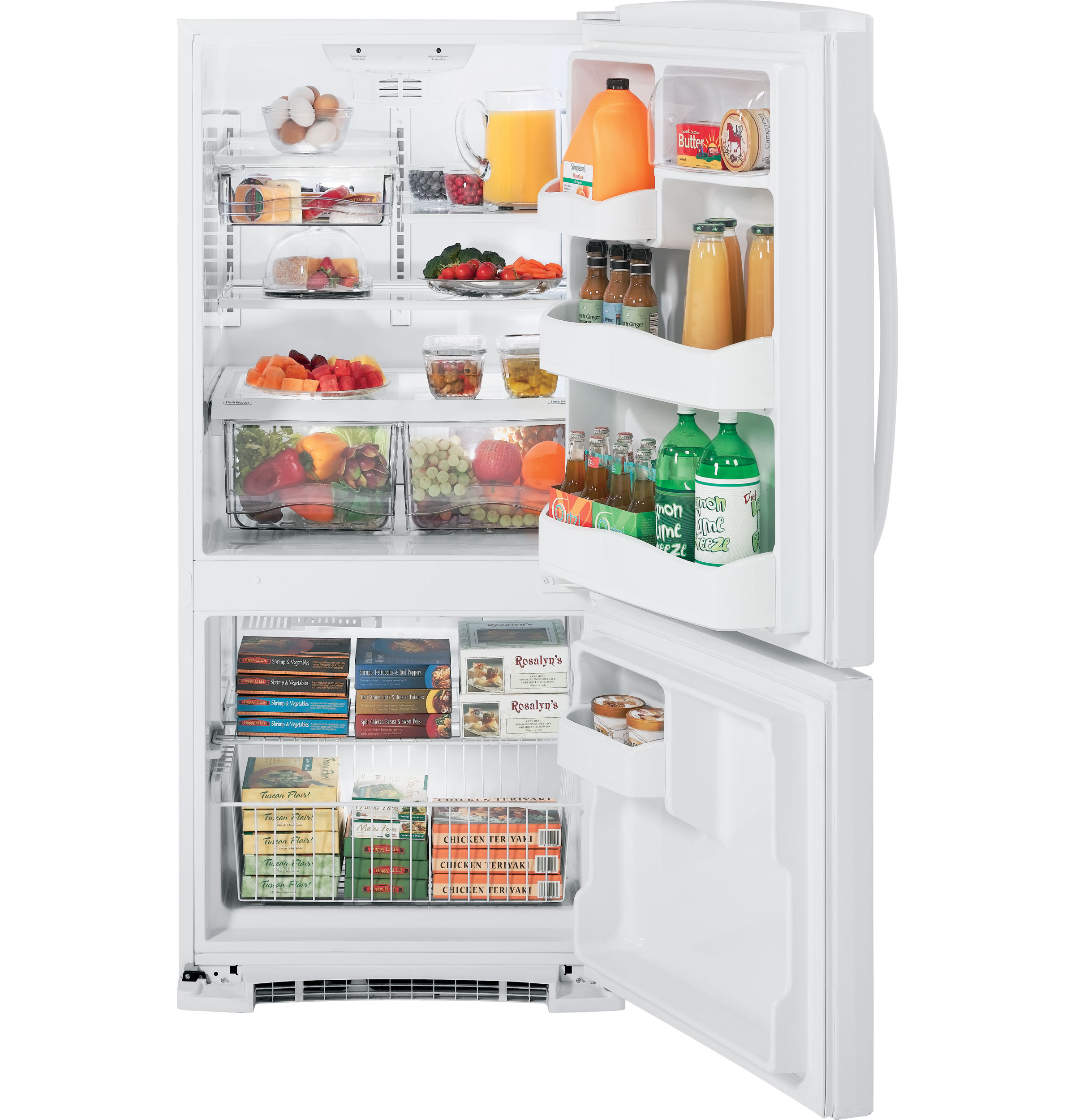 GE® ENERGY STAR® 23.1 Cu. Ft. Bottom Freezer Refrigerator