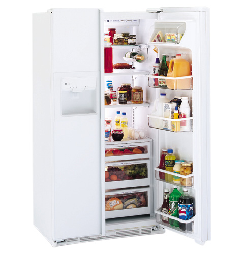 GE Profile™ 23.7 Cu. Ft. CustomStyle™ Side-by-Side Refrigerator with Dispenser