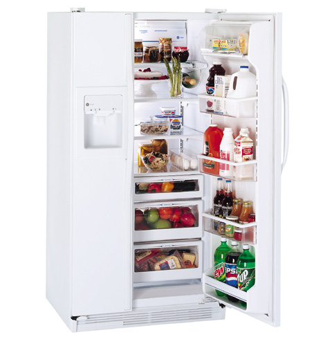 GE Profile™ 21.9 Cu. Ft. Side-by-Side Refrigerator with Dispenser