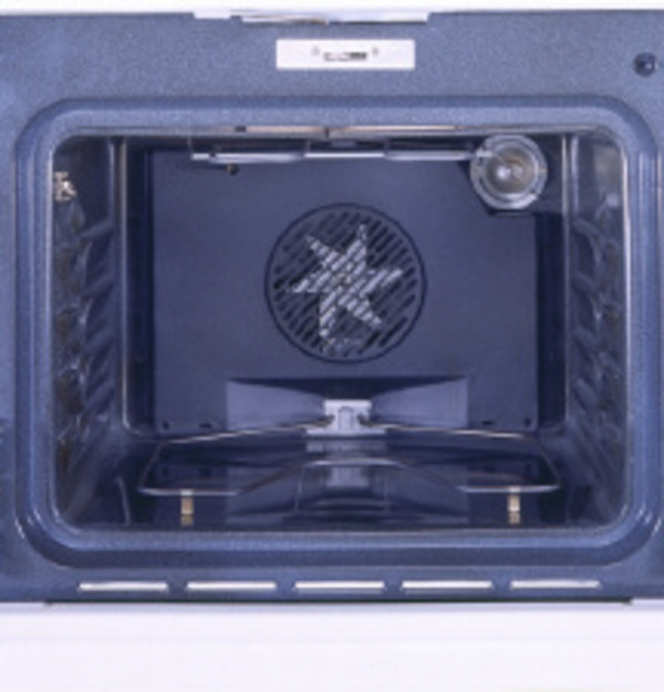Self-cleaning convection oven with auto self-clean latch and delay clean option