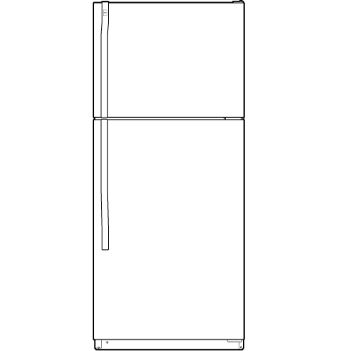 Hotpoint® ENERGY STAR® 16.6 Cu. Ft. Top-Freezer Refrigerator