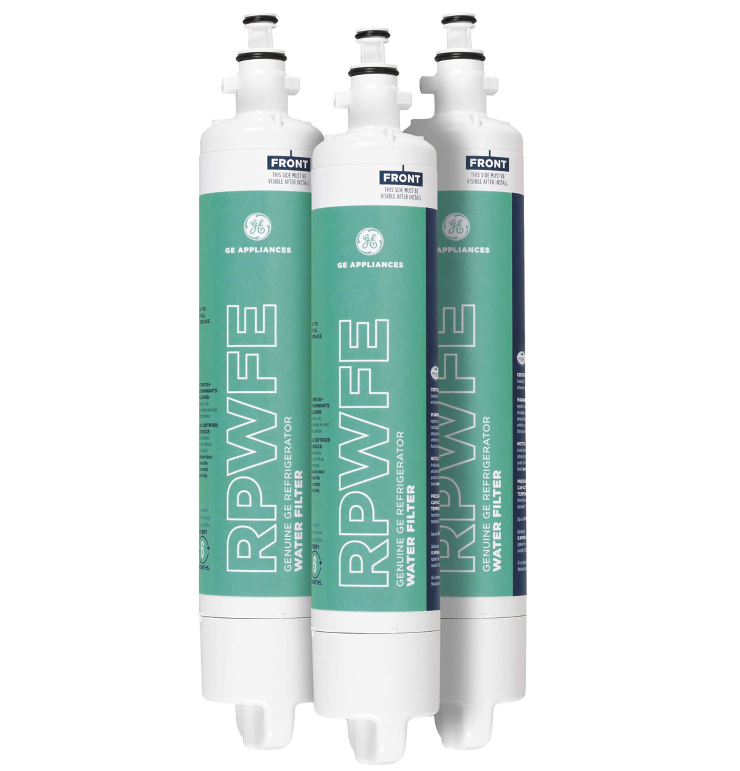 GE® RPWFE REFRIGERATOR WATER FILTER 3-PACK — Model #: RPWFE3PK
