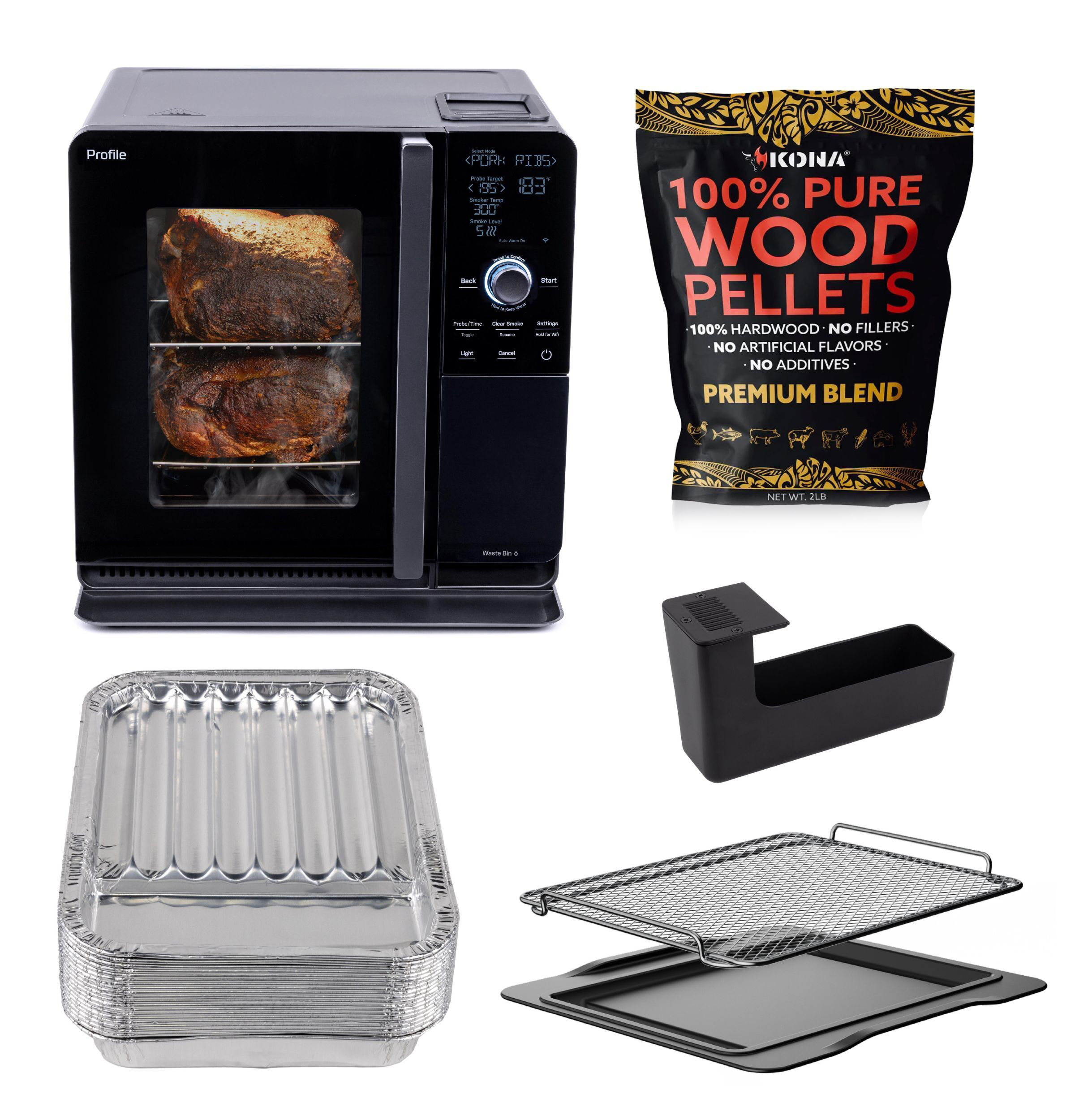 GE Profile™ Smart Indoor Pellet Smoker Accessories Bundle