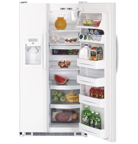 GE® 25.0 Cu. Ft. Capacity Side-By-Side Refrigerator with Dispenser