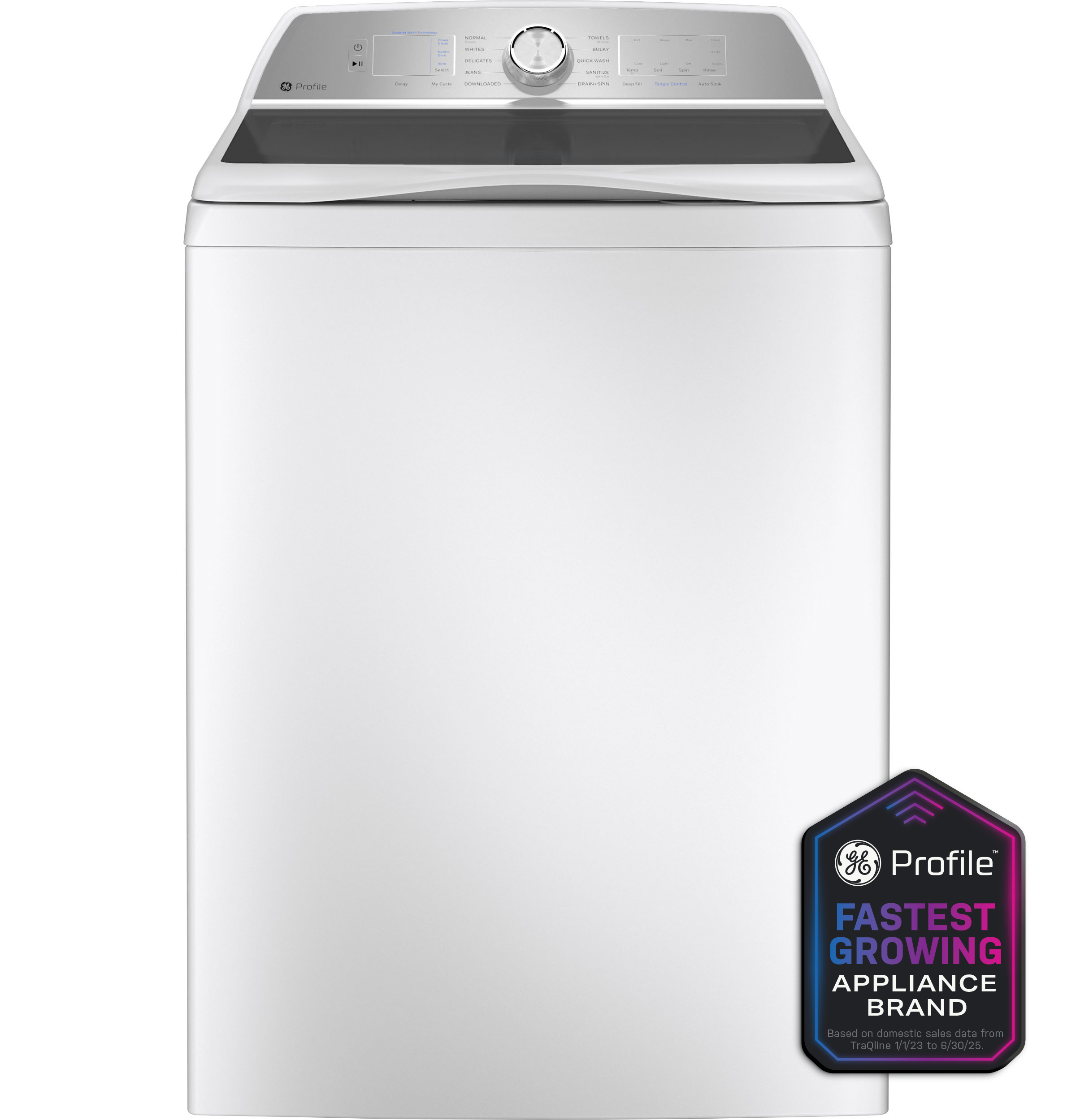 GE Profile™ ENERGY STAR® 4.9  cu. ft. Capacity Washer with Smarter Wash Technology and FlexDispense™