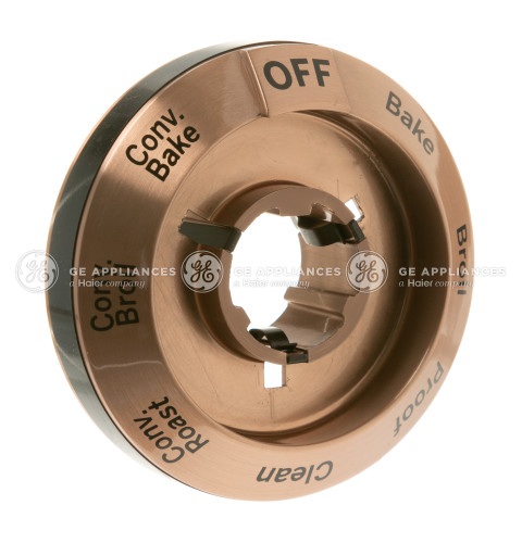 Brushed Copper Selector Knob Bezel