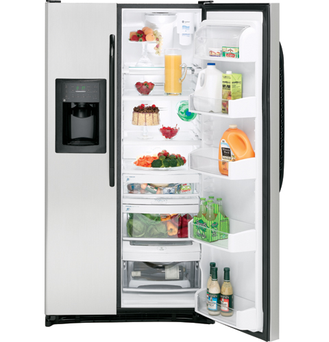 GE® 25.4 Cu. Ft. Side-By-Side Refrigerator with Dispenser