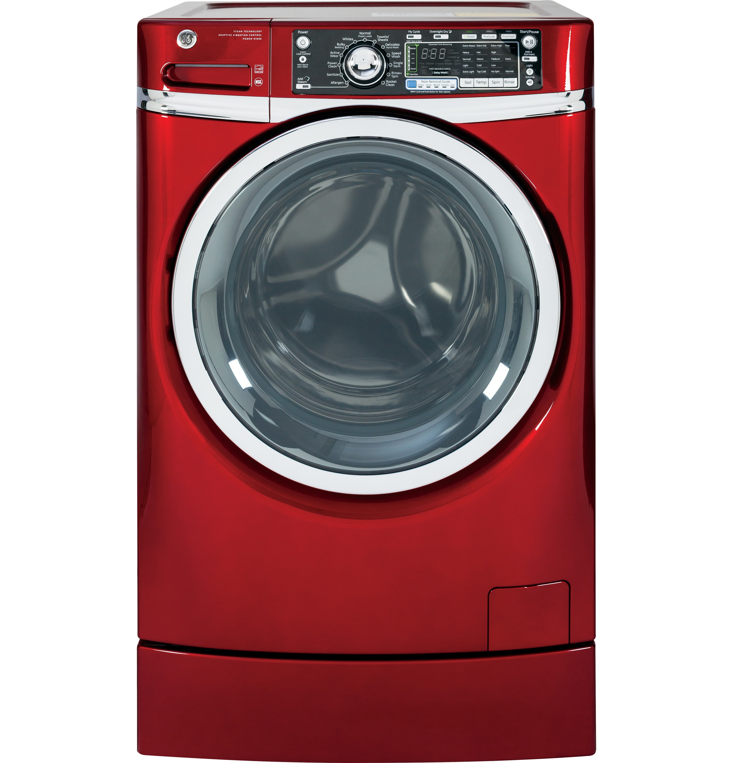 GE® ENERGY STAR® 4.8 DOE cu. ft. capacity RightHeight™ Design Front Load washer