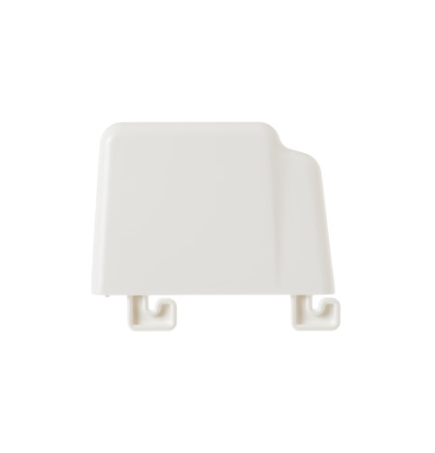 Refrigerator end cap shelf