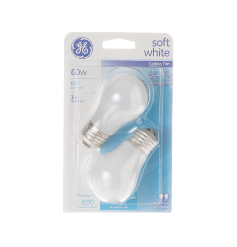 Bulbs - 60W soft white - 2 pack