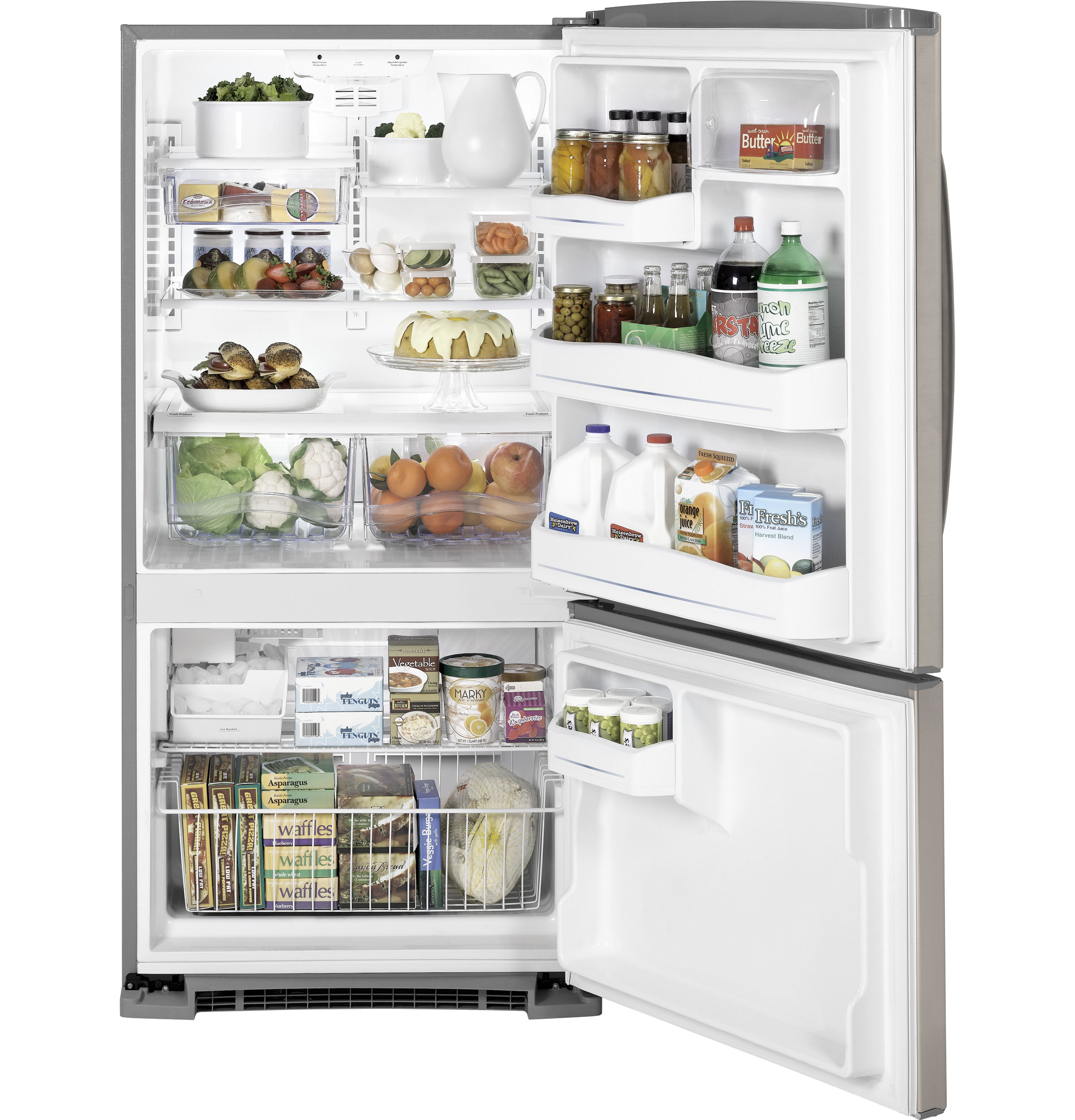 GE® ENERGY STAR® 20.3 Cu. Ft. Bottom Freezer Refrigerator
