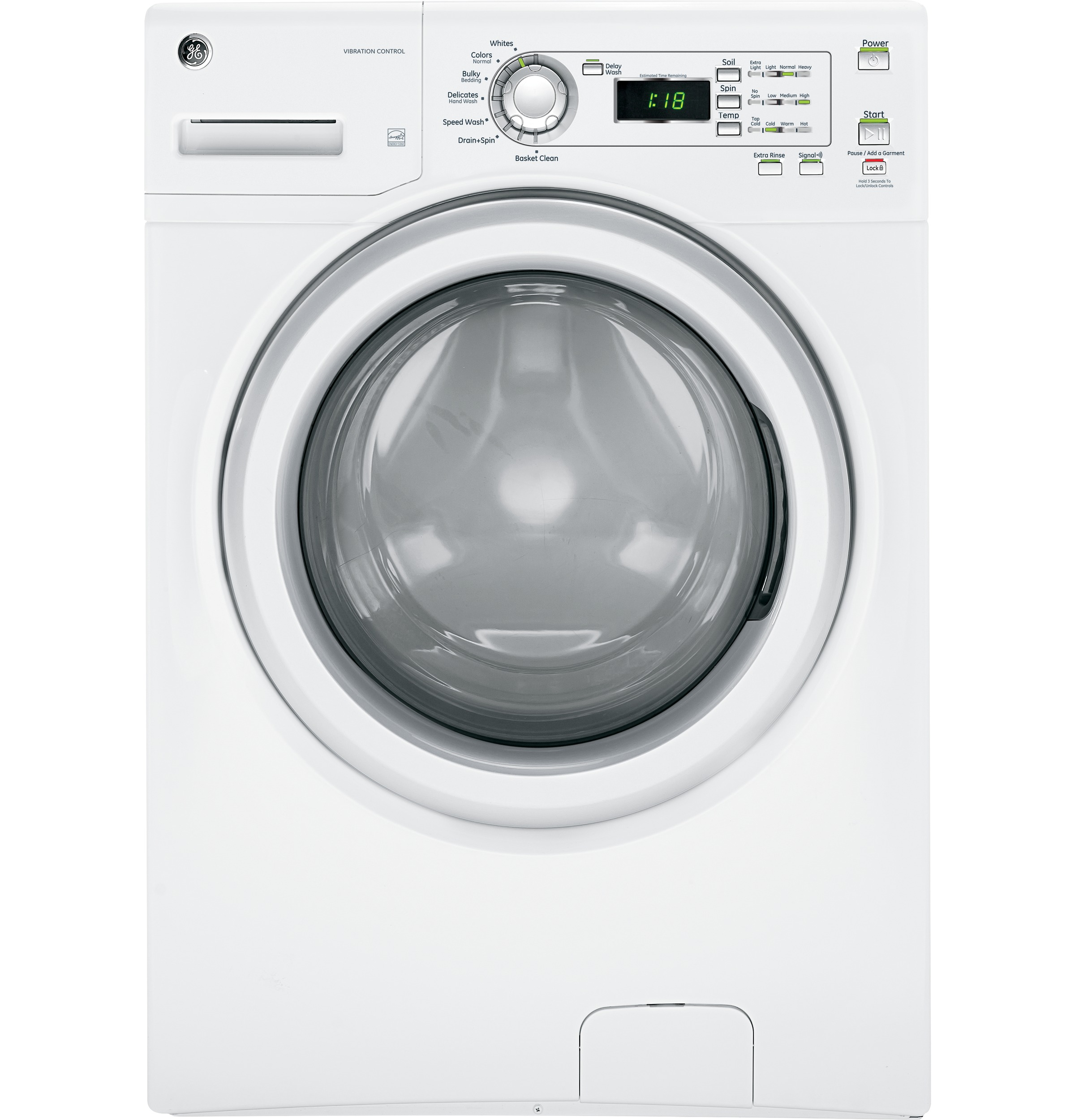 GE® ENERGY STAR® 3.6 DOE Cu. Ft. Capacity Frontload Washer