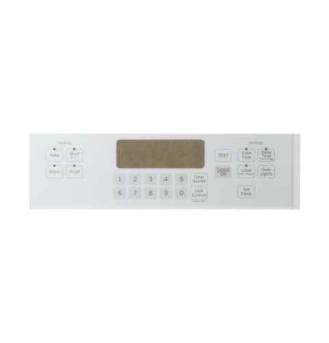 Wall oven- Control overlay/White