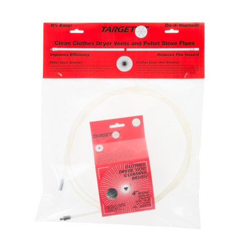 Dryer vent tube brush