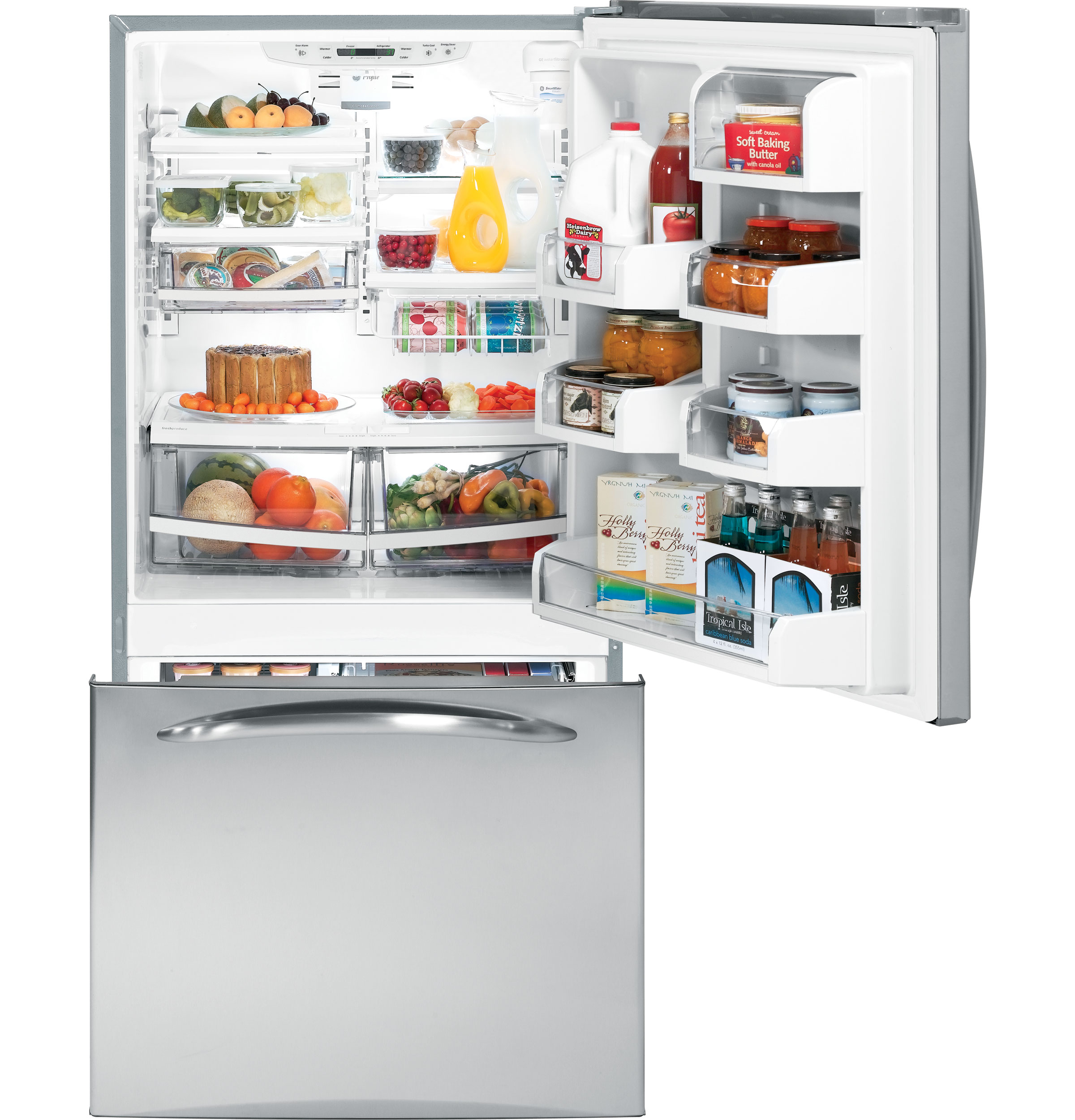 GE Profile™ ENERGY STAR® 20.0 Cu. Ft. Bottom-Freezer Drawer Refrigerator