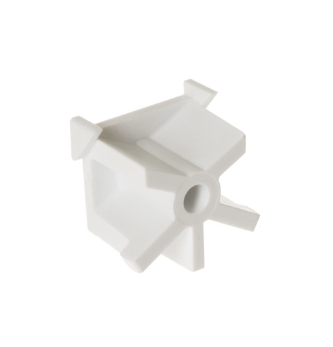 Refrigerator  fresh food center cant track support spacer. Located on the back of the fresh food