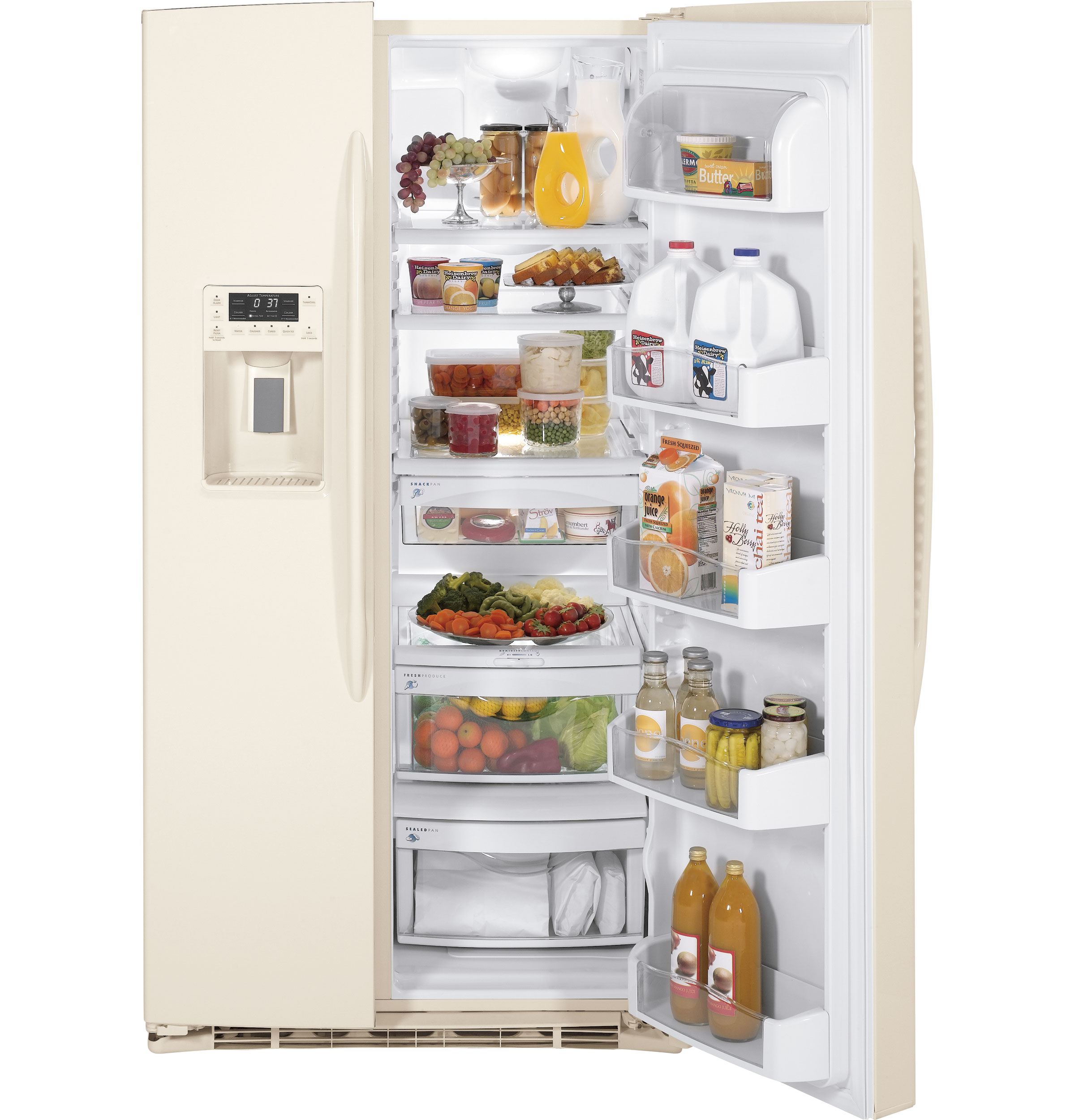 GE Profile™ ENERGY STAR® 25.9 Cu. Ft. Side-by-Side Refrigerator with Dispenser