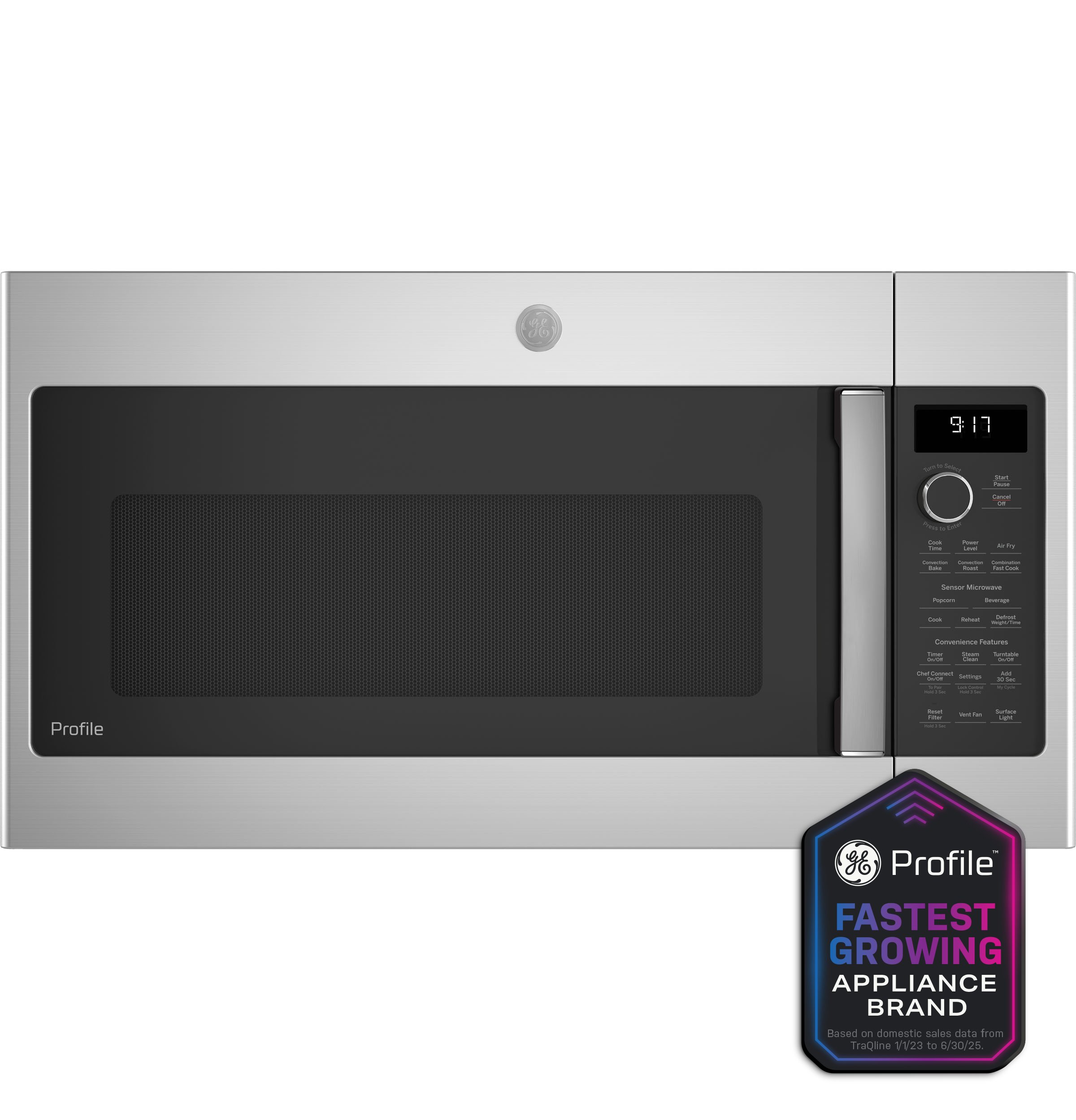 GE Profile™ 1.7 Cu. Ft. Convection Over-the-Range Microwave Oven