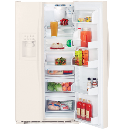 GE Profile™ ENERGY STAR® 25.6 Cu. Ft. Side-by-Side Refrigerator with Dispenser