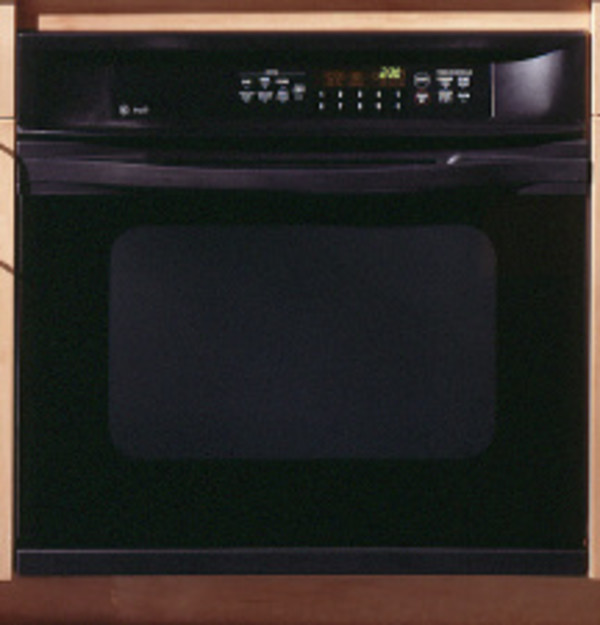 Frameless glass oven door with window