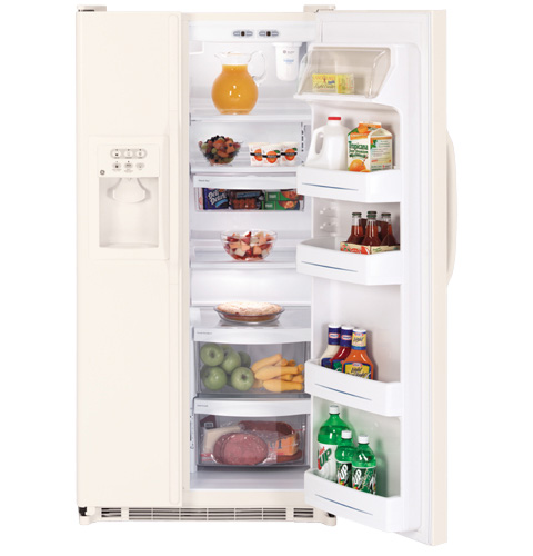 GE® 21.9 Cu. Ft. Capacity Side-By-Side Refrigerator with Dispenser