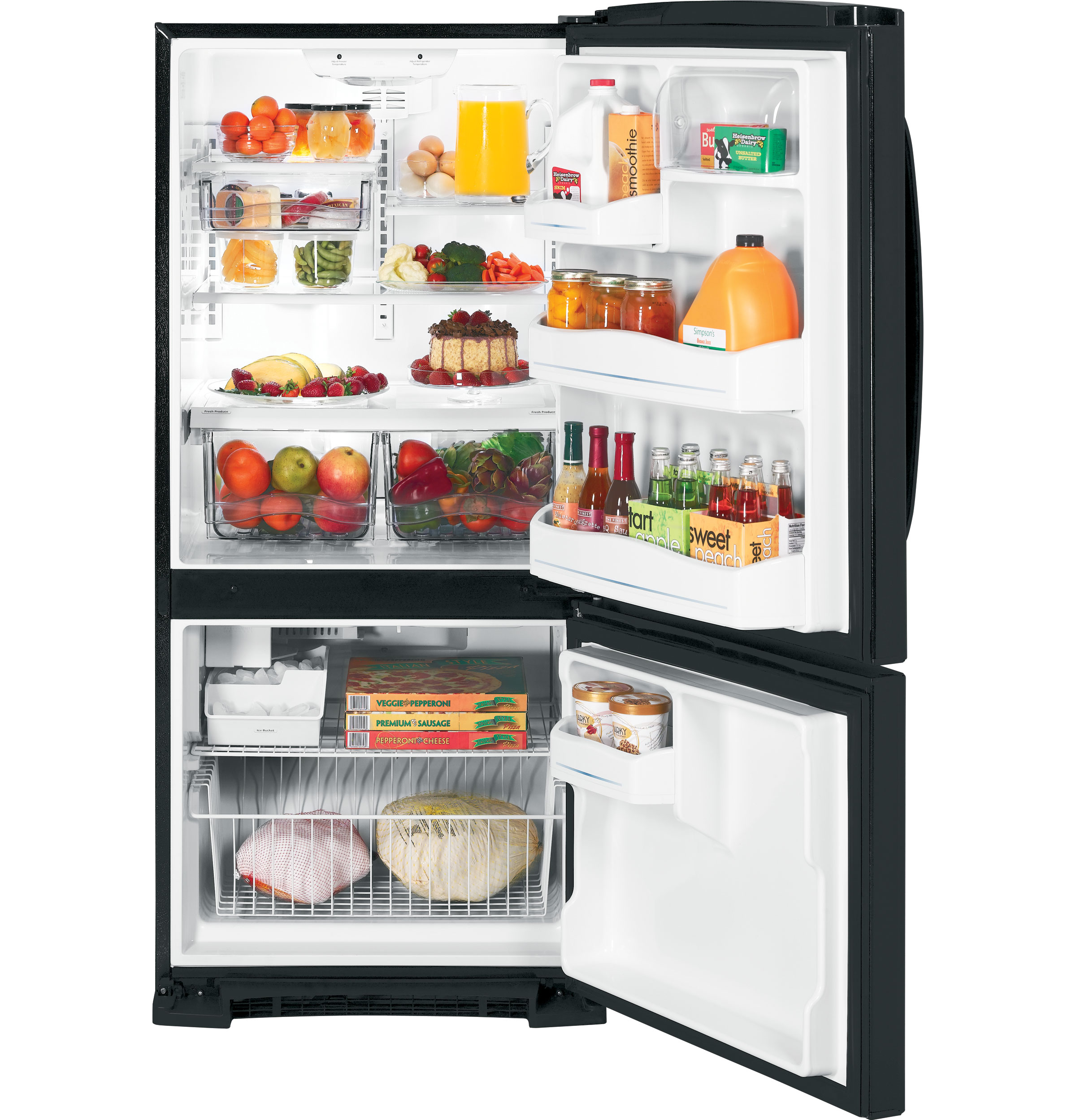 GE® ENERGY STAR® 20.3 Cu. Ft. Bottom Freezer Refrigerator