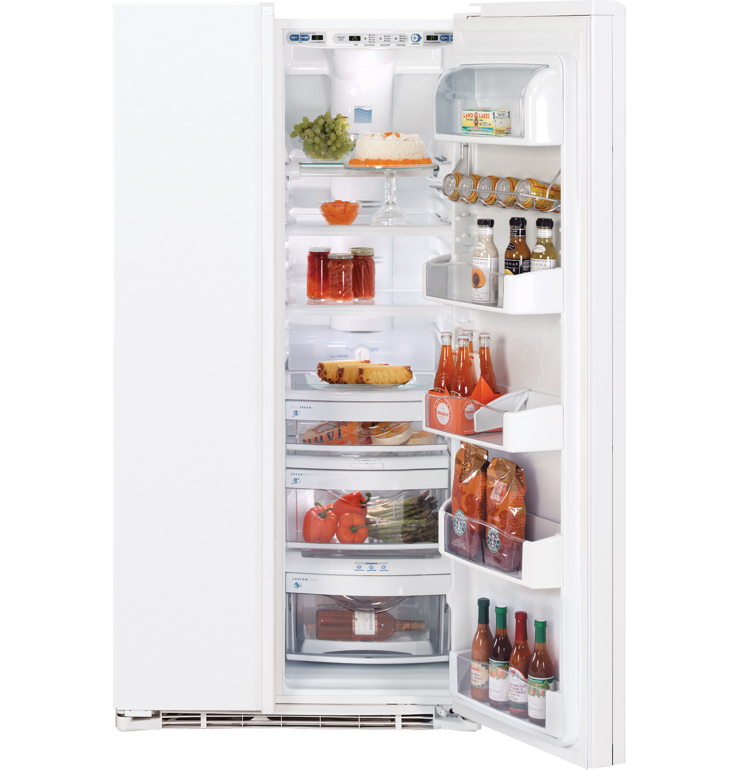 GE Profile CustomStyle™ 22.6 Cu. Ft. Side-by-Side Refrigerator