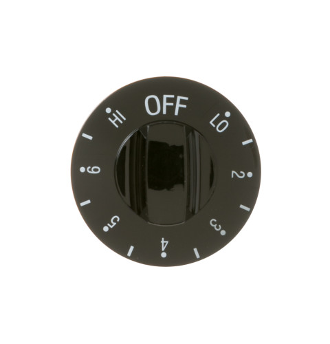 Range Black Control Knob with #s