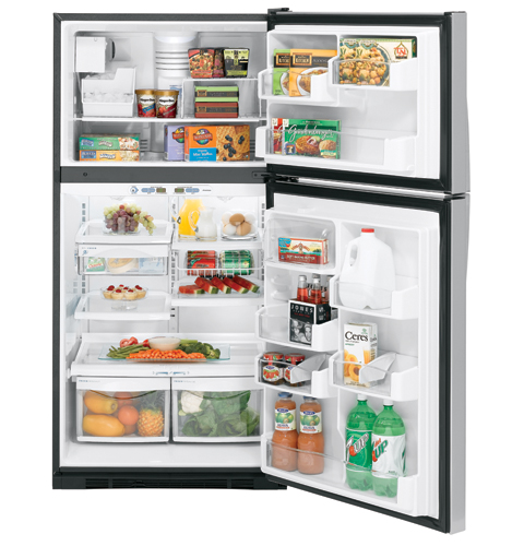 GE Profile™ ENERGY STAR® 21.7 Cu. Ft. Stainless Top-Freezer Refrigerator