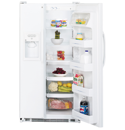 GE® 21.9 Cu. Ft. Capacity Side-By-Side Refrigerator with Dispenser