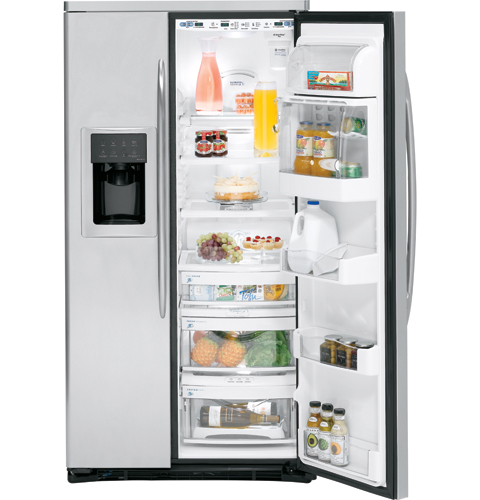 GE Profile™ ENERGY STAR® 22.6 Cu. Ft. Stainless Side-By-Side Refrigerator with Dispenser