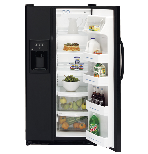 GE® 21.9 Cu. Ft. Capacity Side-By-Side Refrigerator with Dispenser