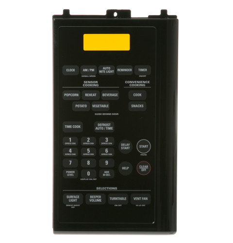 MICROWAVE CONTROL PANEL - BLACK