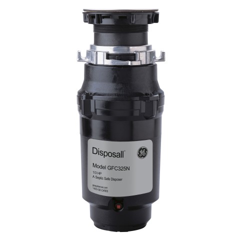 GE DISPOSALL® 1/3 HP Continuous Feed Garbage Disposer - Corded — Model #: GFC325N